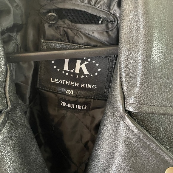 Leather biker jacket - Picture 2 of 3
